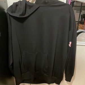 Black kangaroo style hoodie